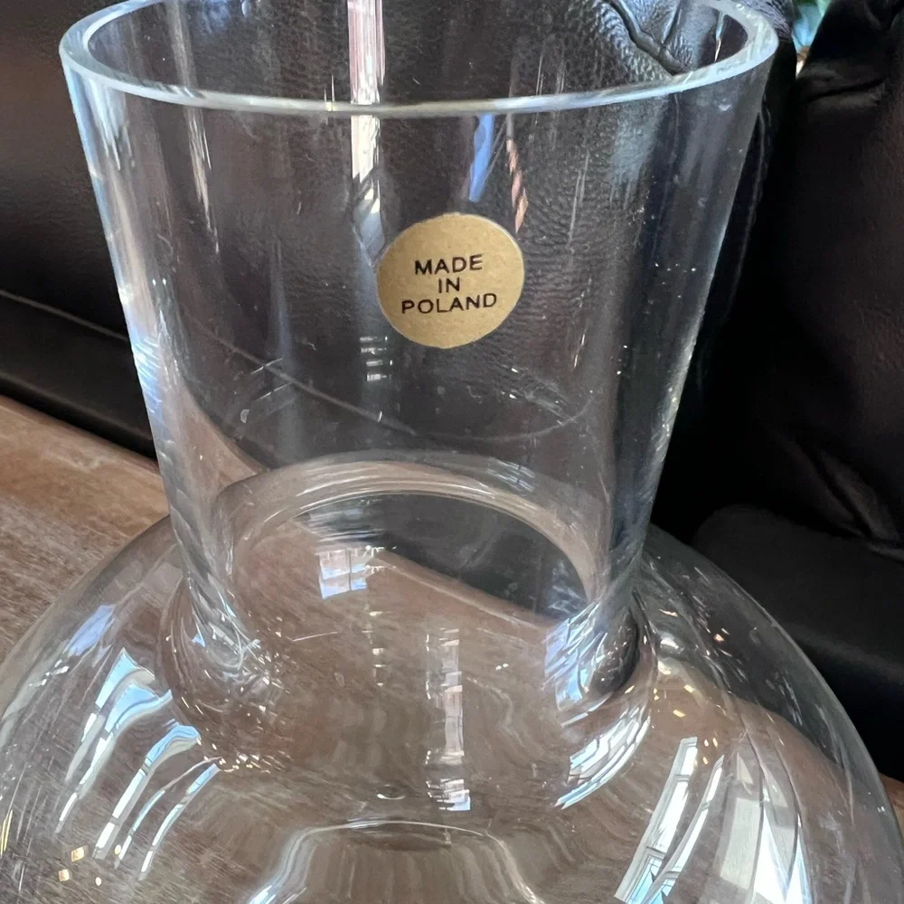 N⃨I⃨C⃨E⃨ Polish Made Glass Water Carafe Bedside Hotel Style ‼️ - Picture 5 of 7